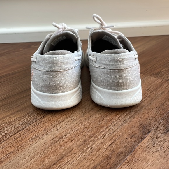 Sketchers Casual Beige Boat Shoes - Picture 4 of 9